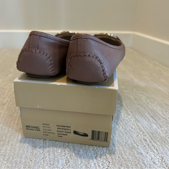 Michael Kors Leather Flats dusty rose color, size 7.5 in VGUC - Picture 6 of 8